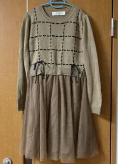 tocco closet ニットチュールワンピース