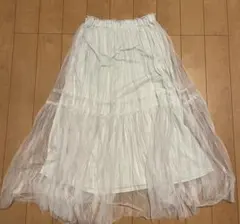 earth music&ecologyグレーロングスカート レディース