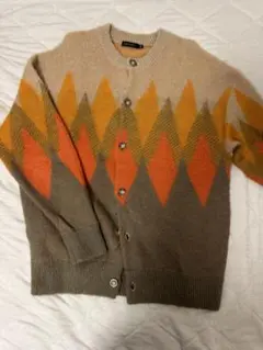 NIKO AND... ダイヤモンドパターンカーディガン M