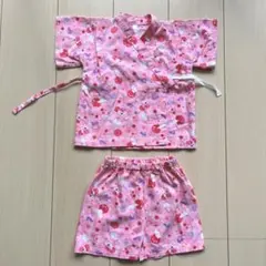 【値下げ】【日本製】ベビー甚平セット90 女の子