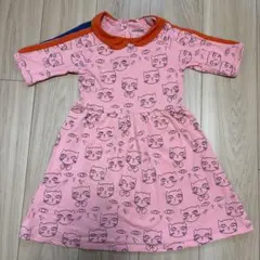 Mini Rodini 猫 cat 半袖ワンピース ピンク 5-7yのサムネイル