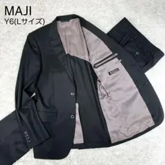 【美品】MAJI セットアップスーツ Y6 細身Ｌサイズ ブラックフォーマル