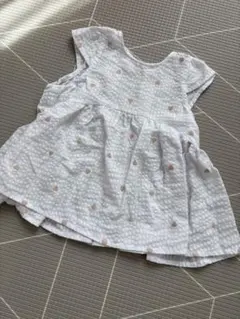 プティマイン　90 petit main ハート刺繍 チュニック　ブラウス