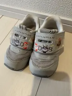 アンパンマン ベビーシューズ グレー　ムーンスター　１３㎝