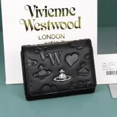 新品　最新登場Vivienne Westwood ブラック三つ折り財布