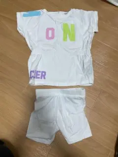 ホワイト Tシャツとショートパンツ セット 92cm