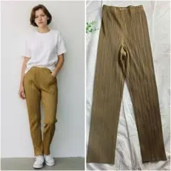 プリーツプリーズ イッセイミヤケ ストレートパンツ ワイドシルエット