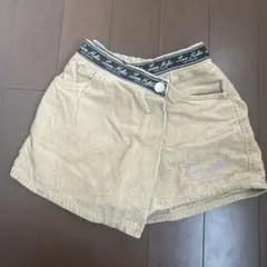 コーデュロイ ベージュ ハーフパンツ