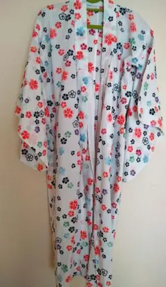 花柄 浴衣　手縫い120