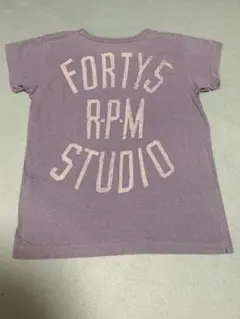 後ろ見頃FORTYS RPM STUDIO ロゴTシャツ 半袖45rpmサイズ2のサムネイル