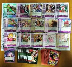 ワンピースカード受け継がれる意志 赤紫ロジャーデッキパーツ+ドンとスリーブ各10