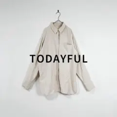 【未使用品】TODAYFUL バックサテンポケットシャツ アイボリー トゥデイフ 美品 TODAYFUL トゥデイフル バックサテンポケットシャツ 25年製