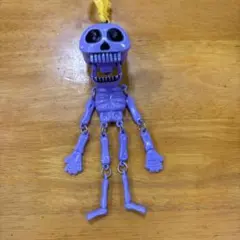 スケルトン キーホルダー パープル