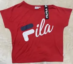 【人気　FILA キッズ Tシャツ レッド 150】のサムネイル