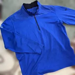 ナイキゴルフNike DRI-FIT 青 ハーフジップトレーナー サイズXXL