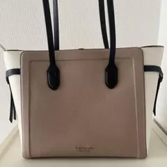 ケイトスペード　ノット カラーブロック ペブル　レザー ラージ トート