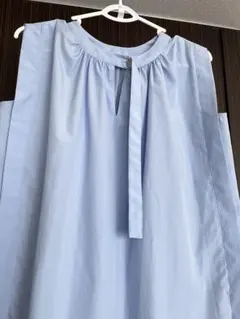 OPAQUE.CLIPライトブルー .ブラックノースリーブ トップス　2点　L