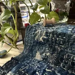 omoto 鈴木智子 鍋つかみ インディゴパッチワーク - メルカリ