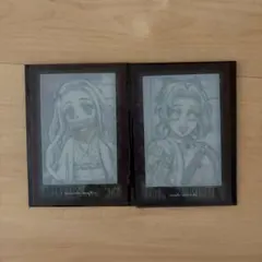 鬼滅の刃 ダイニング　原画　ブロマイド　竈門禰豆子　胡蝶しのぶ