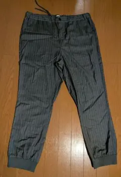 KOE グレーストライプ柄 ジョガーパンツ LLサイズ