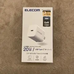 ELECOM 20W USB Type-C充電器 MPA-ACCP6820WH