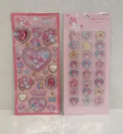 マイメロディ サンリオ キラキラジュエルシール　おはじきシール　2点セット