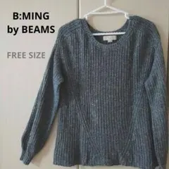 B:MING by BEAMS リブ編みニットセーター ONE SIZE