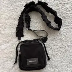 BAYFLOW フリル巾着ミニショルダー　ブラックのサムネイル