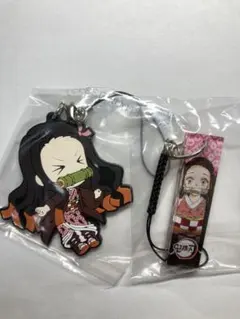 鬼滅の刃 竈門禰豆子 アクリルキーホルダー 、ラバーストラップ セット