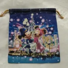 ディズニーシー　クリスマス　2002　ミッキー　ミニー　巾着