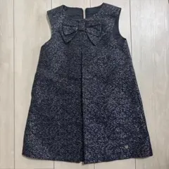 ネイビーリボン付きワンピース110