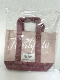 新品未開封】ハーリップトゥ herlipto ミニトートバッグ ピンク - メルカリ