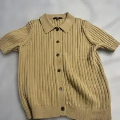 UNIQLO リブポロカーディガン 半袖