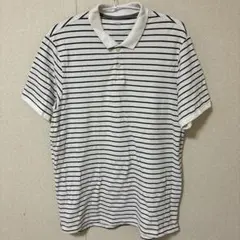 オールドネイビー ボーダー ポロシャツ 半袖 ビッグサイズ XL マリンのサムネイル