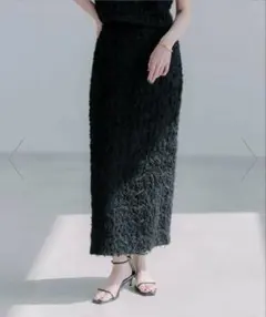 anuans エンブロイダリータイトスカート