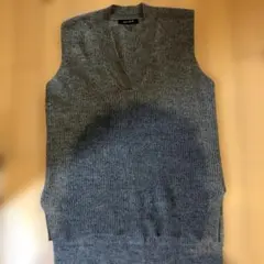 ROSE BUD グレー ニットノースリーブベスト