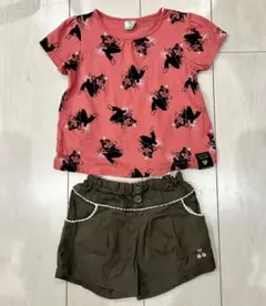 ディズニーベビー　フィガロTシャツ＆ビケットクラブ　ショートパンツ　セット