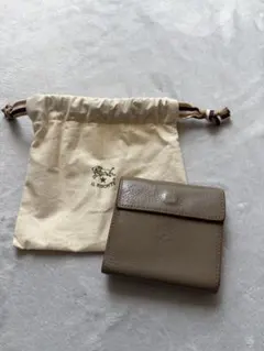IL BISONTE 二つ折り財布 レザー グレージュのサムネイル