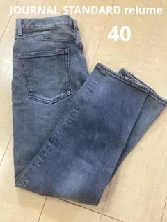 JOURNAL STANDARD relume ストレート グレー ブラック Lのサムネイル