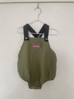Coleman サスペンダー付きロンパース オリーブグリーン