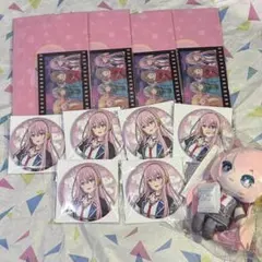 プロセカ はぴこれ 巡音ルカ　ぬいぐるみ　缶バッジ　チケットホルダー