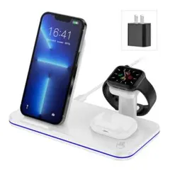 ⭐️早い者勝ち⭐️3in1 急速充電器 iPhone AppleWatch 対応