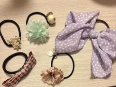 ハンドメイド ラティス ヘアゴム セット まとめ売り