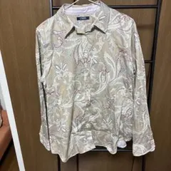 CHAPS 長袖シャツ ペイズリー柄 ベージュのサムネイル
