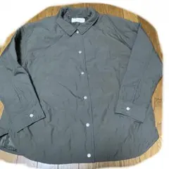 Green Parks 襟付き薄綿シャツブルゾン　ダウンジャケット　上着