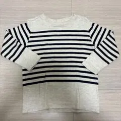 110㎝ ユニクロ　綿カットソー　ボーダー②