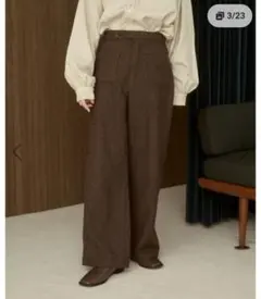 moq tytto チェックデザインスラックス