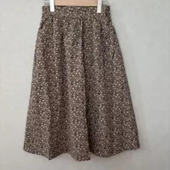 earth music&ecology 花柄ロングギャザースカート