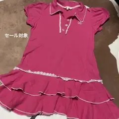 hush hush 110cm ミニワンピース　ピンク　フリル