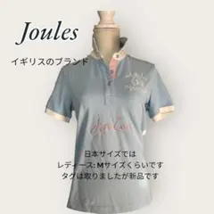 【新品】Joules レディースポロシャツ M 水色 英国ブランド